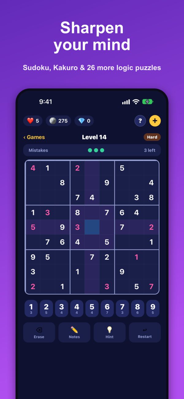 Sudoku level 14 on Hard