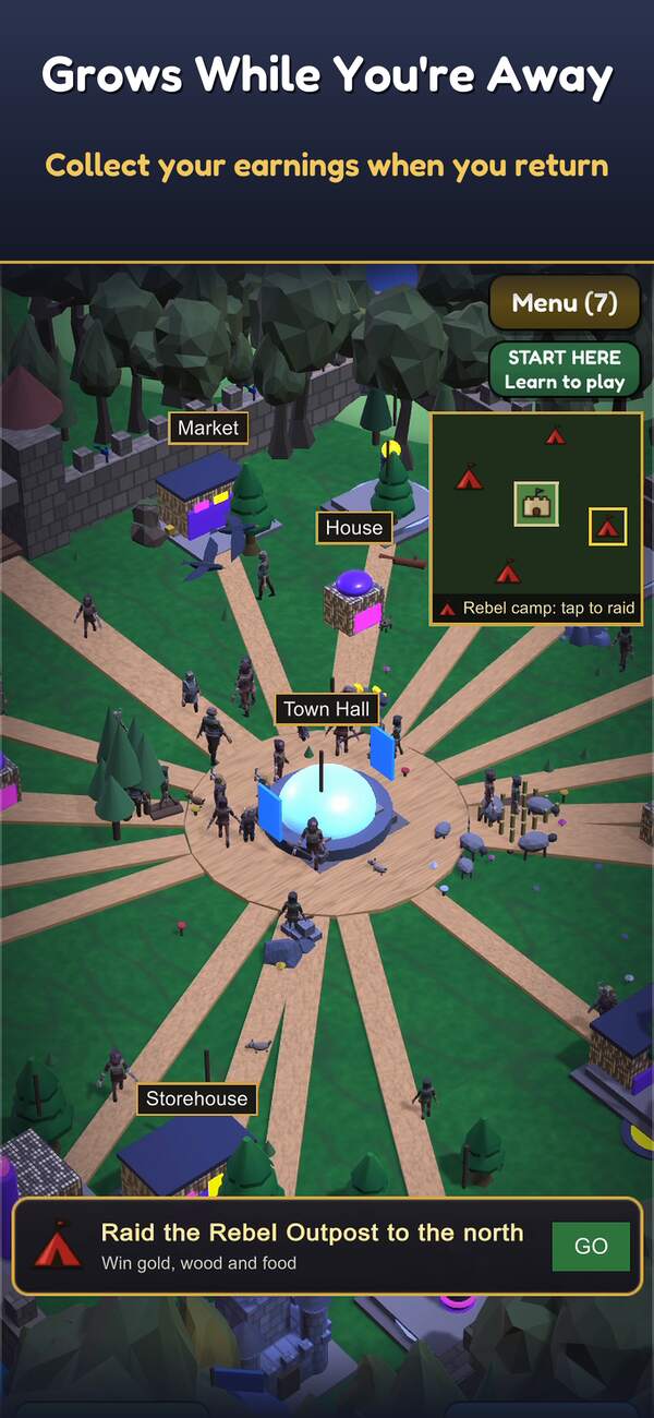 While You Were Away: collect what your town produced